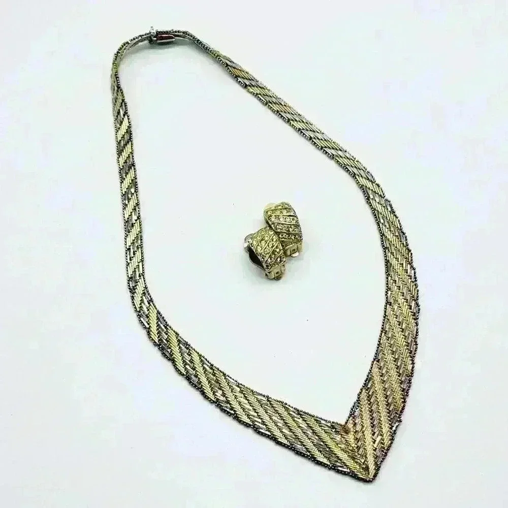 Mettalic Gold and Silver Jewelry Set